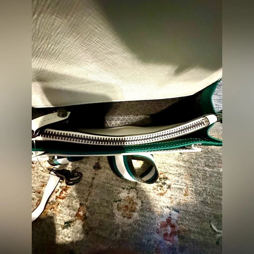 Botkier Cobble Hill Crossbody Bag Green Leather NWT